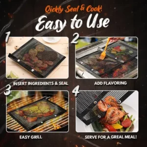 Non-Stick Reusable BBQ Bag